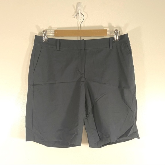 J. Jill Wool Chino Shorts Size 10 Women's Color Blue - Picture 1 of 7